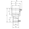 Elektra female reduced coupling FRIATEC 50 x 32, PN16