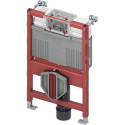 The TECEprofil universal toilet frame with Uni water tank is designed to connect universal toilets with bidet function.