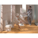 ROCA Happening combined toilet bowl, copper color, with installation kit