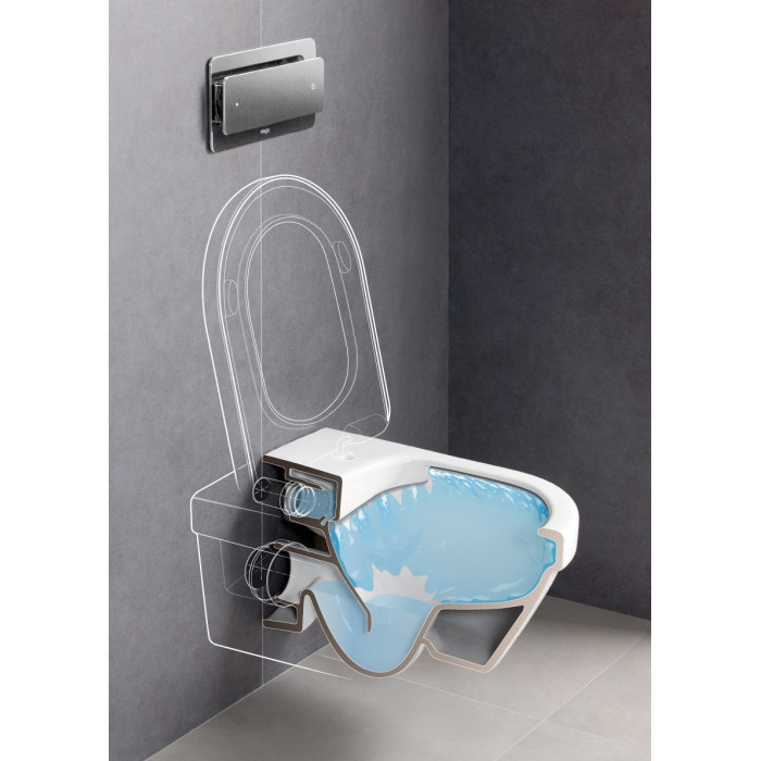 Подвесной унитаз VILLEROY & BOCH Subway 2.0 Direct Flush WC с крышкой SlimSeat, White Alpin, 5614R201