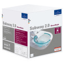 Pakabināms tualetes pods VILLEROY & BOCH Subway 2.0 Direct Flush WC ar SlimSeat vāku, White Alpin, 5614R201