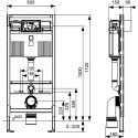 TECEprofil universal concealed toilet frame 1120 mm, 9300302