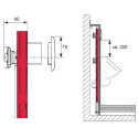 TECEprofil recessed urinal frame 112 cm, 9320008