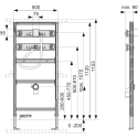 TECEprofil recessed urinal frame 112 cm, 9320008