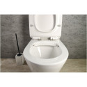 The freestanding unit SAPHO Paco Rimless with a SLIM slow-closing lid