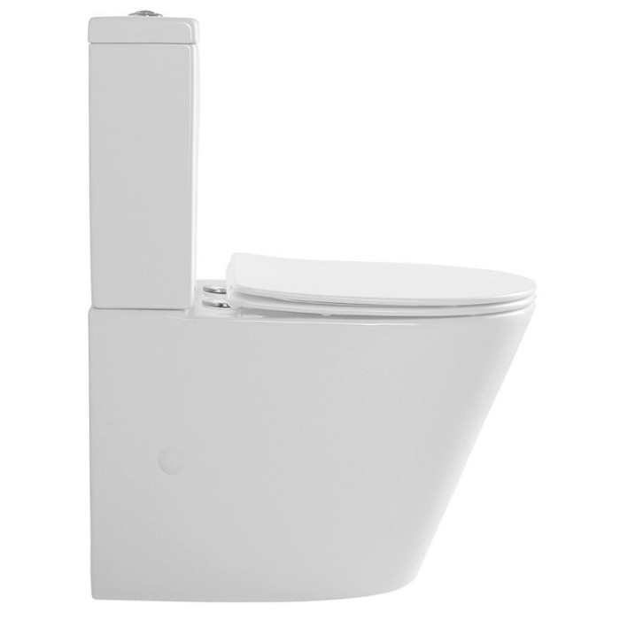 Uzstādāms vienība SAPHO Paco Rimless ar SLIM lēni nolaižamu vāku