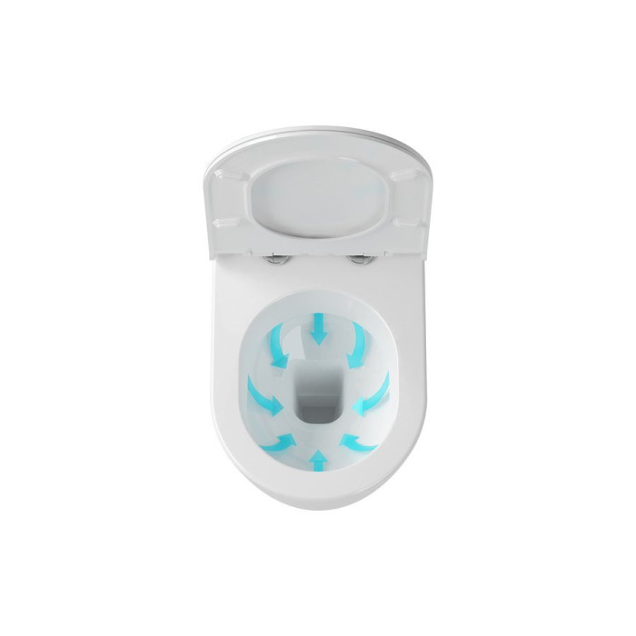 Pakabināms WC pods RAVAK Uni Chrome Rim