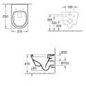 Pakabināms tualetes pods VILLEROY & BOCH Architectura, Rimless 5684HR01