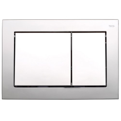 TECEbase water drainage plate, chrome-plated, shiny