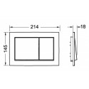 TECEbase water drainage plate, chrome-plated, shiny