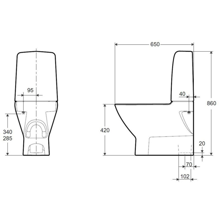 Uzstādāms vienība IFO Inspira Art, bez iekšējā apļa, Rimfree
