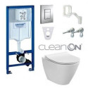 Подвесной каркас унитаза GROHE Rapid SL 5 в 1 + подвесной унитаз CERSANIT City Oval