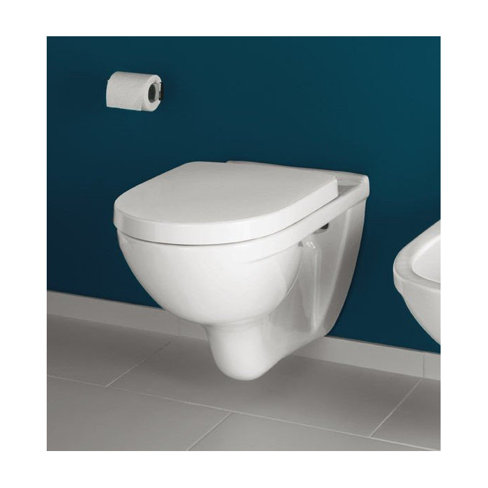 Hanging WC bowl VILLEROY & BOCH O.Novo with a slow-closing lid