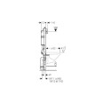 GROHE Rapid SL 4 in 1 concealed toilet frame + VILLEROY & BOCH O.Novo wall-mounted toilet with soft-close seat