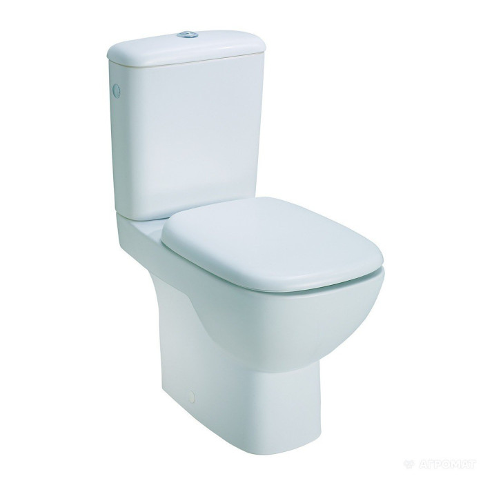 The KOLO Style Rimless toilet with a classic slow-closing lid, (from the exhibition)