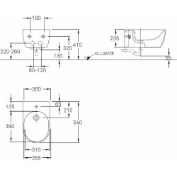 Wall-mounted bidet IFO iCon