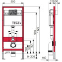 Hanging toilet Gustavsberg hygienic water flush from the TECE concealed frame 4 in 1 set