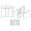 Коллекторный шкаф верхний KAN-therm на 2-4 контуров
