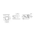 Pakabināms tualetes pods VILLEROY & BOCH Avento DirectFlush ar mīksto aizvēršanas vāku, 5656RS01