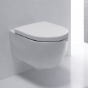 Pakabināms tualetes pods ar vāku KERAMAG iCon ar lēnu aizvēršanu
