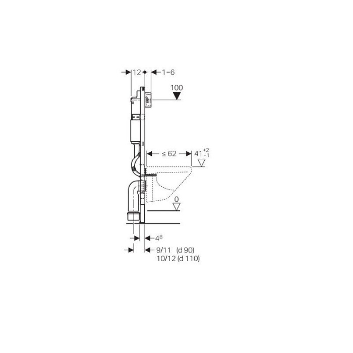 Potinkamais tualeta rāmis GROHE Rapid SL 4 in 1 + piekārtais tualets GROHE Bau ar soft-close vāku