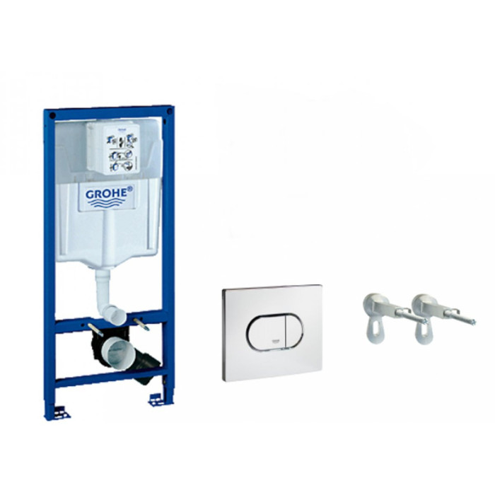 Potinkamā tualeta (WC) rāmja komplekti GROHE Rapid SL 3 in 1