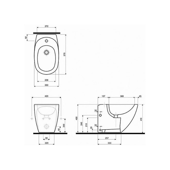 Bidet KOLO Ego is being installed.