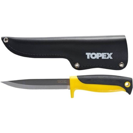 Нож с чехлом TOPEX 120 мм