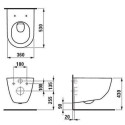Подвесной каркас унитаза GROHE Rapid SL 5 в 1 + подвесной унитаз с тонкой крышкой Laufen Pro New
