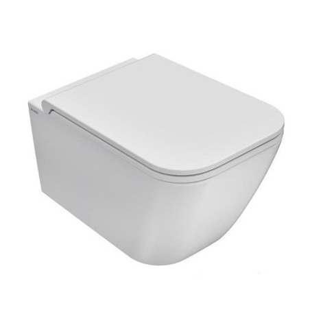 Pakabināms WC pods GLOBO ar Rimless tehnoloģiju un plānu lēni aizveramu vāku