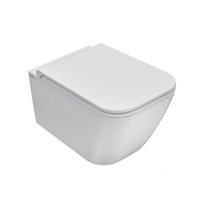 Pakabināms WC pods GLOBO ar Rimless tehnoloģiju un plānu lēni aizveramu vāku