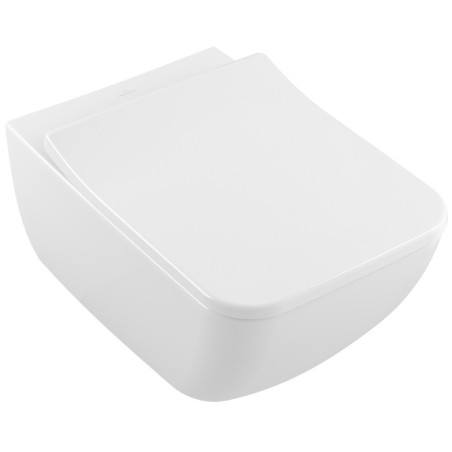 Pakabināms WC pods VILLEROY & BOCH Venticello DirectFlush ar Slim (plānu) lēni aizveramu vāku