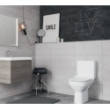 CERSANIT City Clean On toilet with a slow-closing SLIM lid