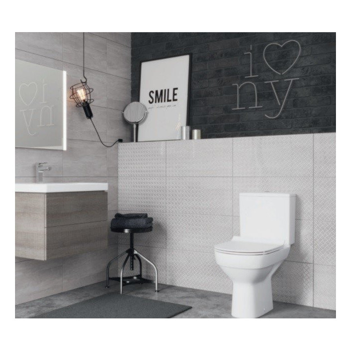 CERSANIT City Clean On toilet with a slow-closing SLIM lid