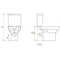 CERSANIT City Clean On toilet with a slow-closing SLIM lid