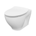 Hanging WC bowl CERSANIT Moduo with Rimless technology and a thin slow-close lid
