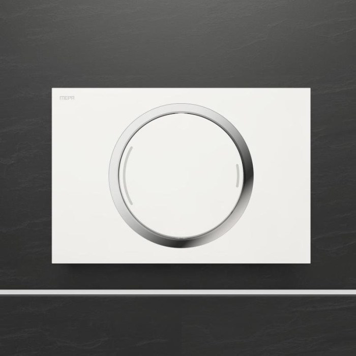 Built-in toilet frame MEPA VeraVIT 7 in 1, white + wall-mounted toilet CERSANIT City Oval