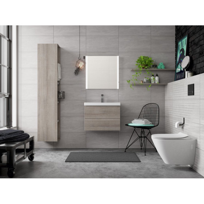 Potinkinis tualeta rāmja MEPA VeraVIT 5 in 1, matēts + piekārtais tualets CERSANIT City Oval
