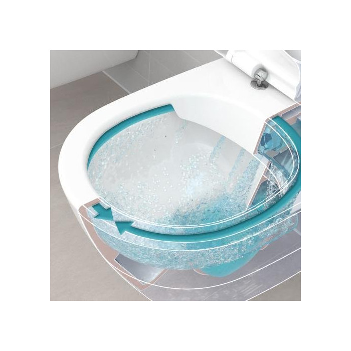 VILLEROY & BOCH Subway 2.0 Direct Flush wall-mounted toilet with Soft Close seat