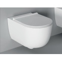 Pakabināms tualetes pods ALICE CERAMICA Unica Rimless 50 x 35 cm ar Slim Slow close vāku