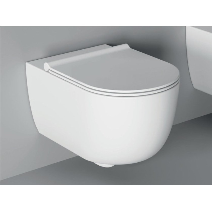 Hanging toilet ALICE CERAMICA Unica Rimless 50 x 35 cm with Slim Slow close seat