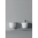 Pakabināms tualetes pods ALICE CERAMICA Unica Rimless 50 x 35 cm ar Slim Slow close vāku