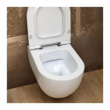 Pakabināms tualetes pods ALICE CERAMICA Unica Rimless 50 x 35 cm ar Slim Slow close vāku