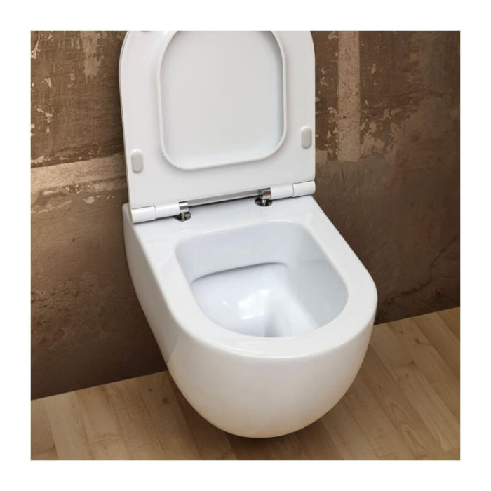 Hanging toilet ALICE CERAMICA Unica Rimless 50 x 35 cm with Slim Slow close seat