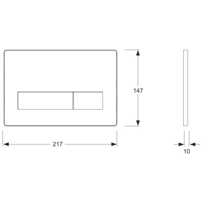 MEPA Orbit water drainage plate, white