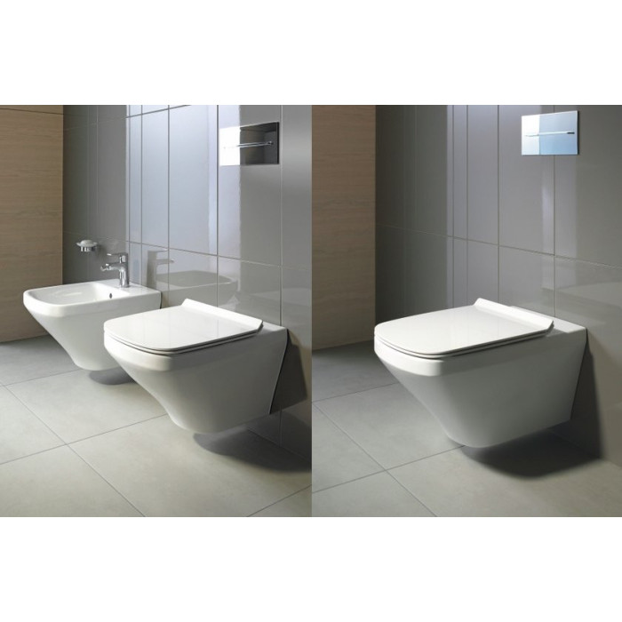 Pakabināms tualetes pods DURAVIT DuraStyle Rimless ar lēnām aizveramu vāku