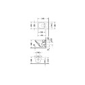 Pakabināms tualetes pods DURAVIT DuraStyle Rimless ar lēnām aizveramu vāku