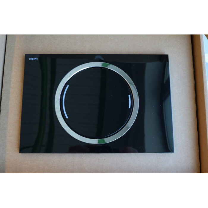 MEPA Zero water drainage plate, black / glossy