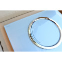Water drainage plate with glass surface MEPA Zero 230 x 157 mm, white-glass
