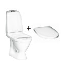GUSTAVSBERG Nautic 1510 C+ Hygienic Flush toilet with soft close seat